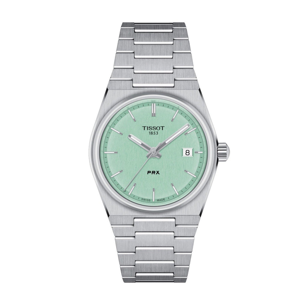 Tissot PRX 35mm Quartz Mint Green T137.210.11.091.00 BNIB -Warranty - UK Seller