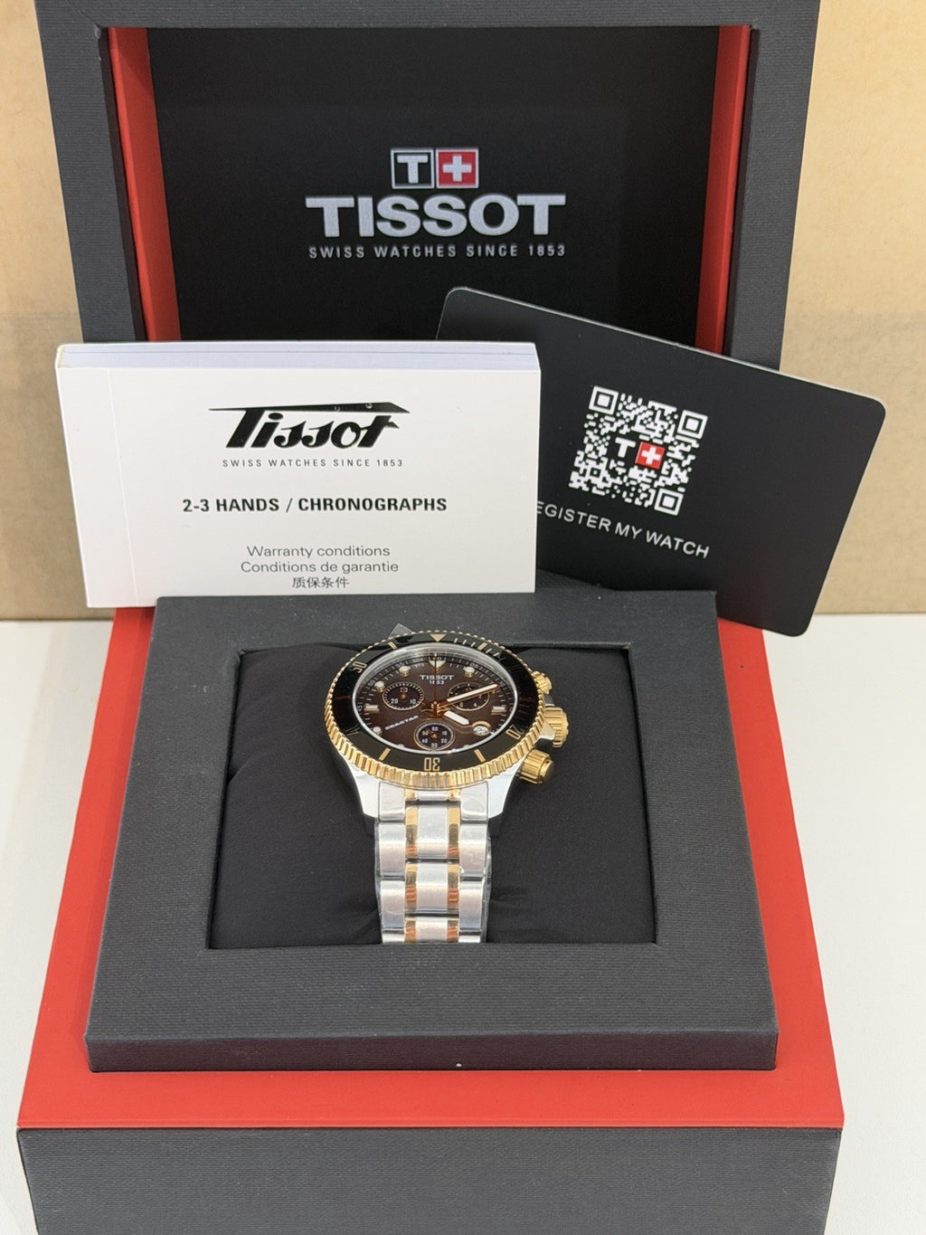 Tissot Seastar 1000 Chrono 38mm Grey Gradient Two Tone 300M T120.217.22.061.00