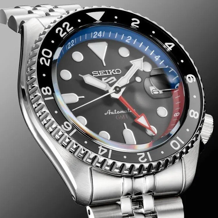 SEIKO 5 Sports SKX GMT Automatic SSK019K1 Grey Dial Men’s Watch Warranty - UK
