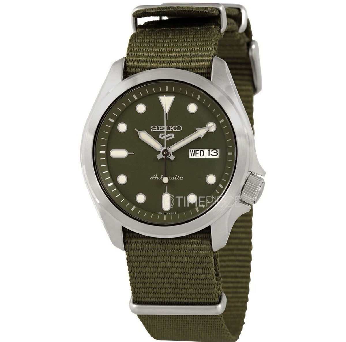 SEIKO 5 Sports Automatic SRPE65K1 Green Dial Men’s Watch NATO Strap Warranty UK