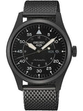 SEIKO 5 Sports Flieger SRPH25K1 Black Dial Mesh Bracelet Men’s Watch Warranty UK